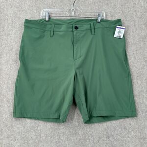 NWT Z by Zella Performance Shorts Mens 42 Green Unlined Stretch 9" Golf Board‎